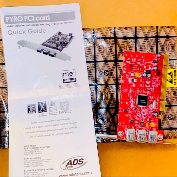 ADS Tech PYRO PCI 64 3-port Firewire Expansion Card 64 Bit 1394a - Picture 2 of 11
